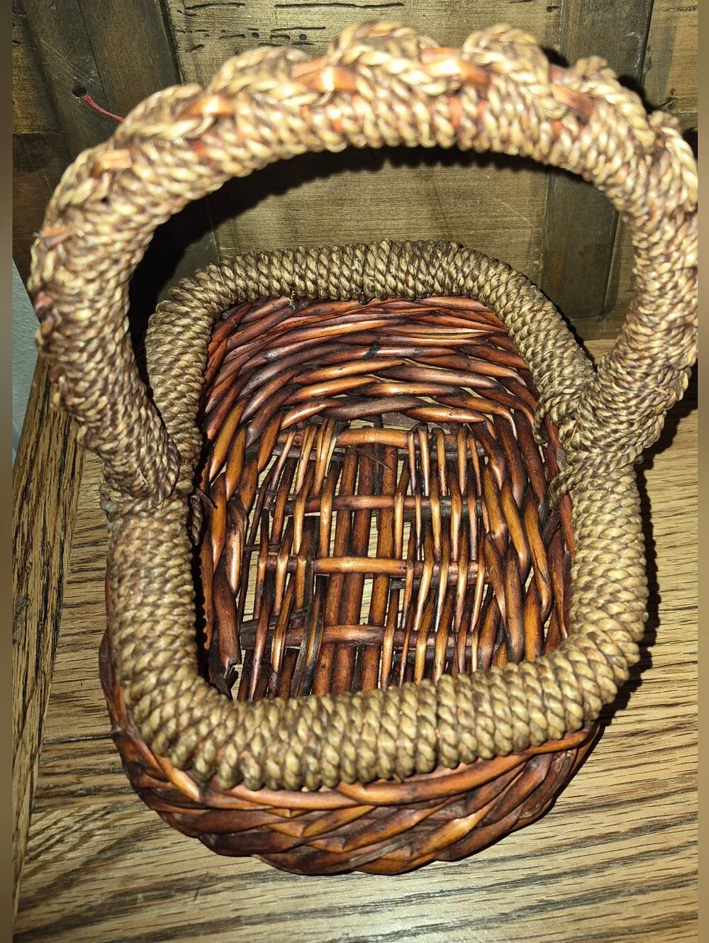 Vintage Wicker Storage Lot Of 3